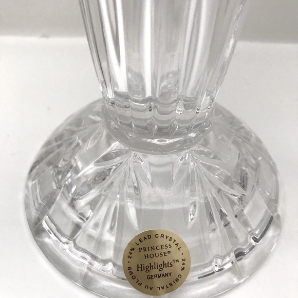 Princess House Accents Princess House Lead Crystal Vase Candle